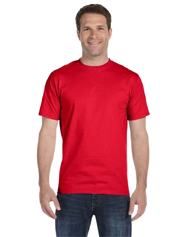 Huge Savings Hanes ComfortSoft 100% Cotton T-Shirt | Athletic Red