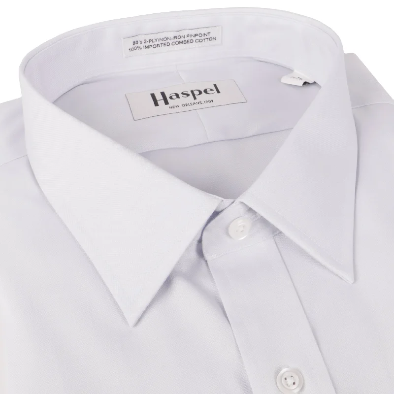Inventory Reduction Dauphine Lt. Gray Solid (Regular Fit) Pinpoint Oxford Dress Shirt - Spread Collar Inventory Reduction Dauphine Lt. Gray Solid (Regular Fit) Pinpoint Oxford Dress Shirt - Spread Collar