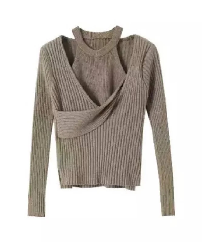 Weekend Savings Spectacular Two Piece Knit Sweater In Green