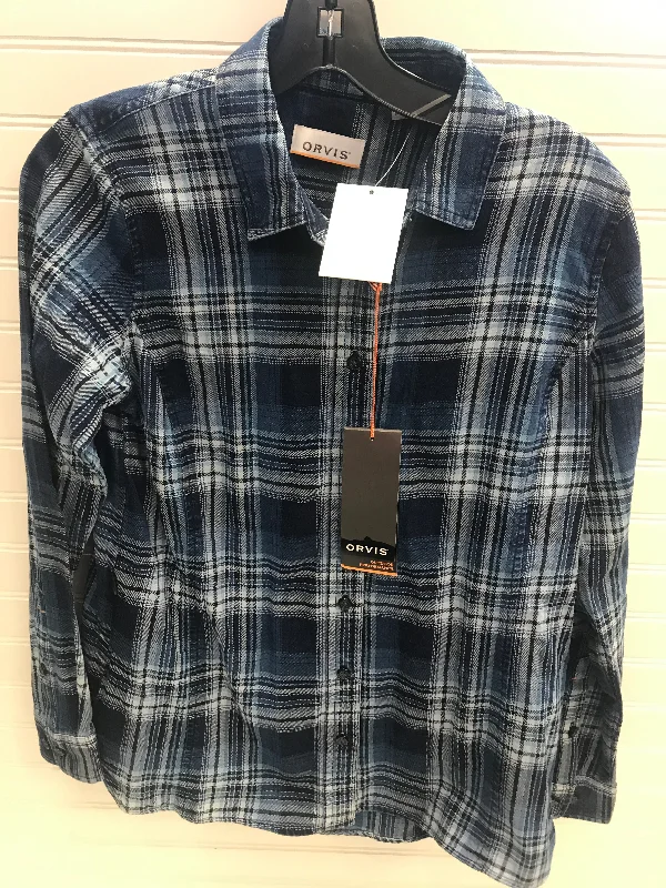 The Best Deal Blouse Long Sleeve By Orvis In Blue, Size: Xs