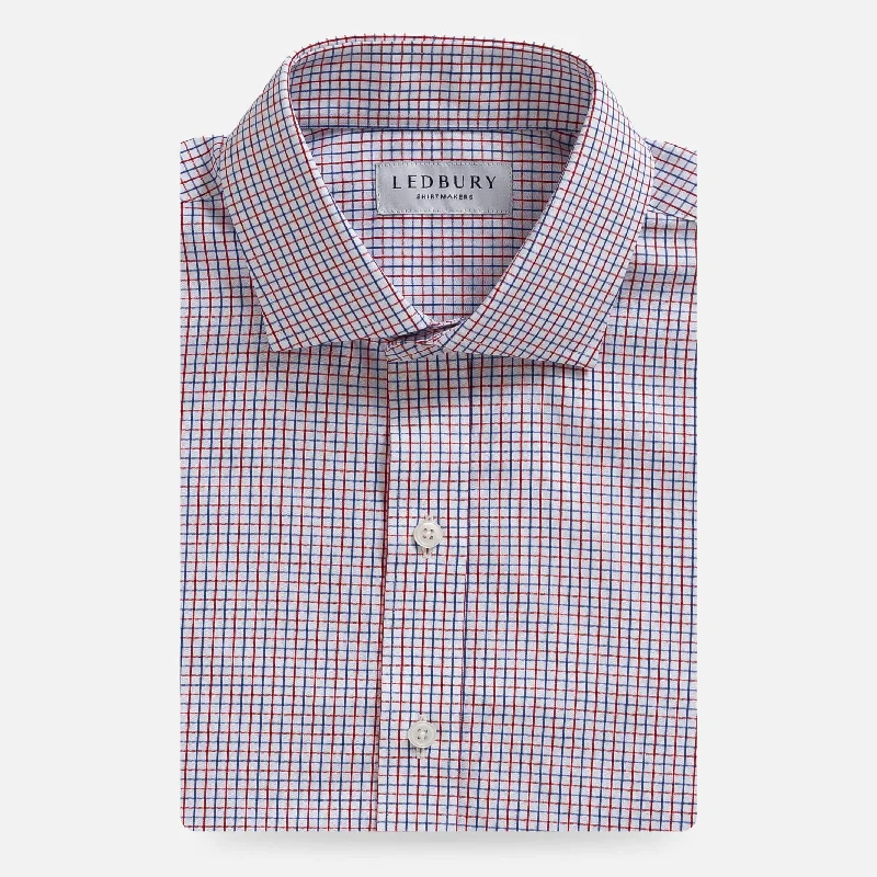 Weekend Savings Sensation The Red Hughes Check Custom Shirt