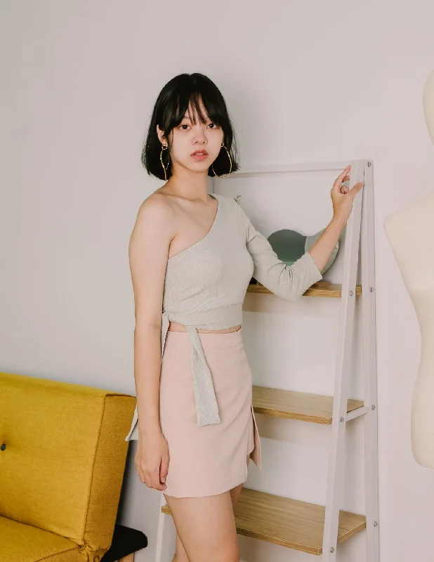 Stock Up Rochelle Sleeved Toga Top in Mint