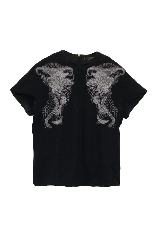 Weekend Savings Extravaganza [WW24048] Shanghai Tang | Short sleeve top