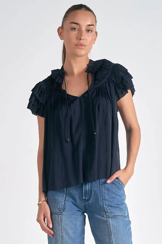 Super Discount Mary Tie Top
