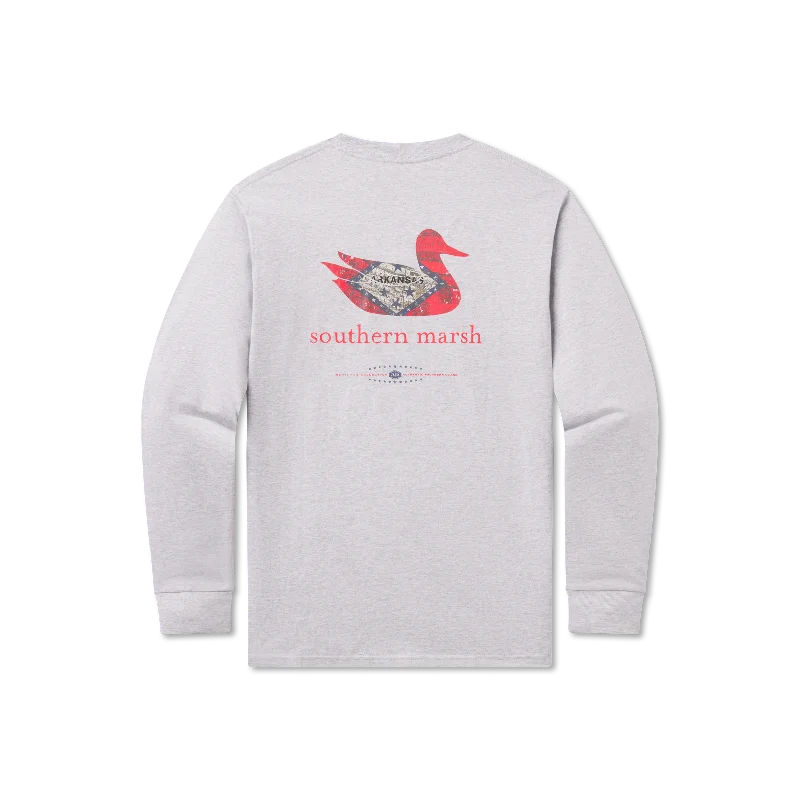 Deep Discounts Authentic Heritage Tee - Arkansas - Long Sleeve