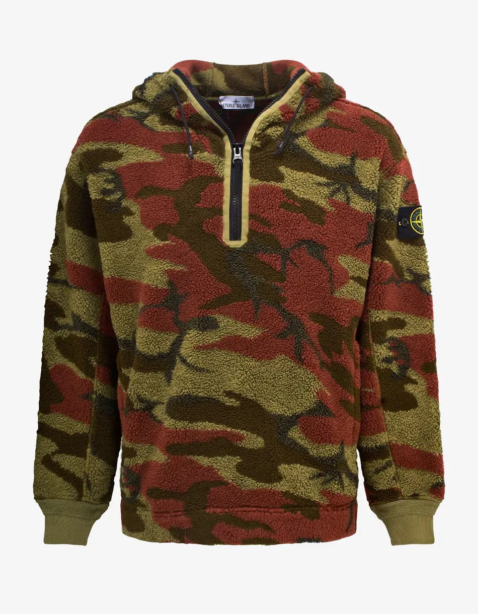 Sneak Peek Sale Stone Island Heritage Camo Pile Hoodie