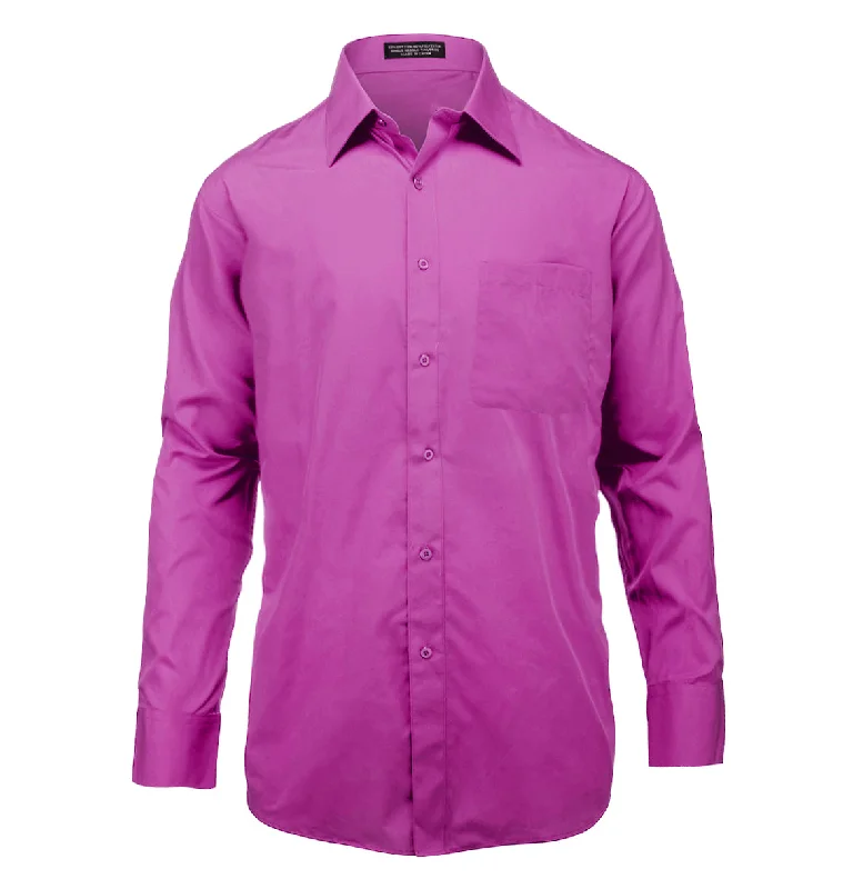 Holiday Sale The Essential Solid Fuchsia Men's Shirt