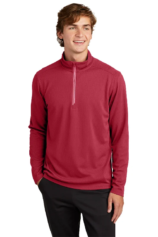 Weekend Deals That Wow Sport-Tek Mens Sport-Wick Moisture Wicking 1/4 Zip Sweatshirt - Deep Red Weekend Deals That Wow Sport-Tek Mens Sport-Wick Moisture Wicking 1/4 Zip Sweatshirt - Deep Red