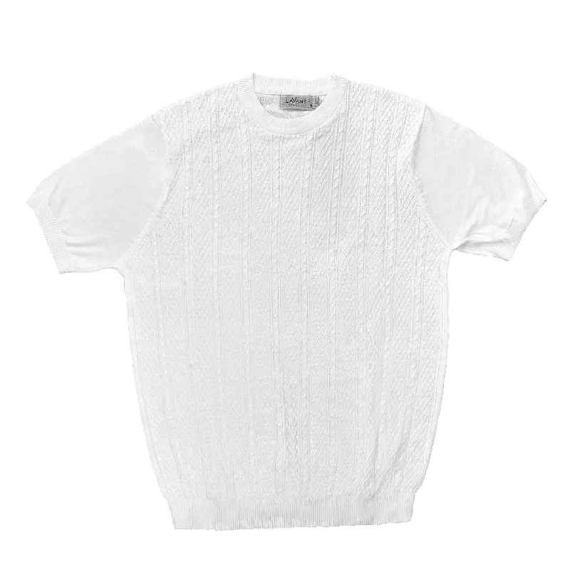 Weekend Deals That Dazzle Lavane Crew Neck Short Sleeve-White