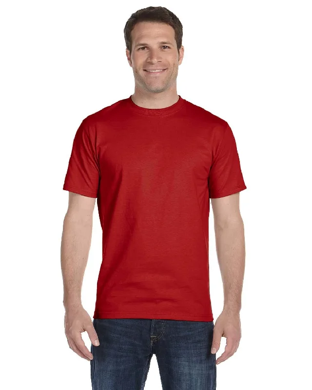 Super Bargain Hanes ComfortSoft 100% Cotton T-Shirt | Deep Red