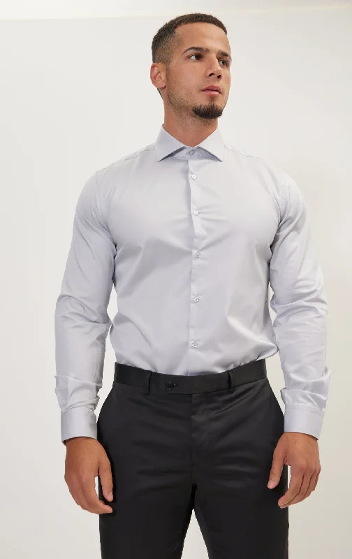 Daily Specials Pure Cotton Dress Shirt - Grey