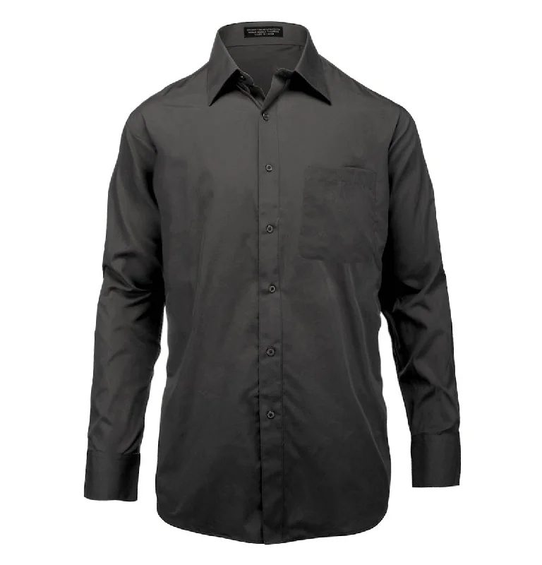 Quick Sale The Essential Solid Black Dress Shirt