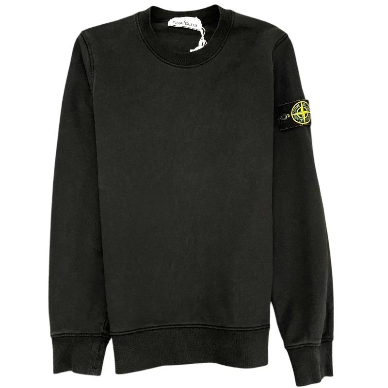 Weekend Discounts to Relish Men's Applique Logo Sweatshirt Black Size XS