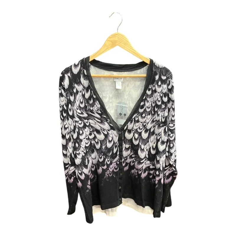 Weekend Special Cardigan By Chicos In Purple, Size: Xl