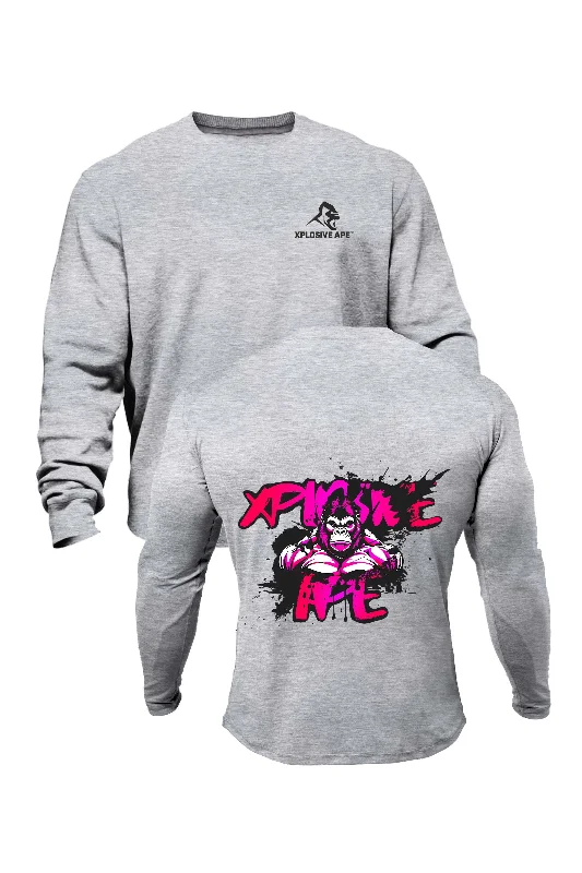 Weekend Specials to Cherish XAPE Splatter Graffiti V3 Sweatshirt - Grey Marl