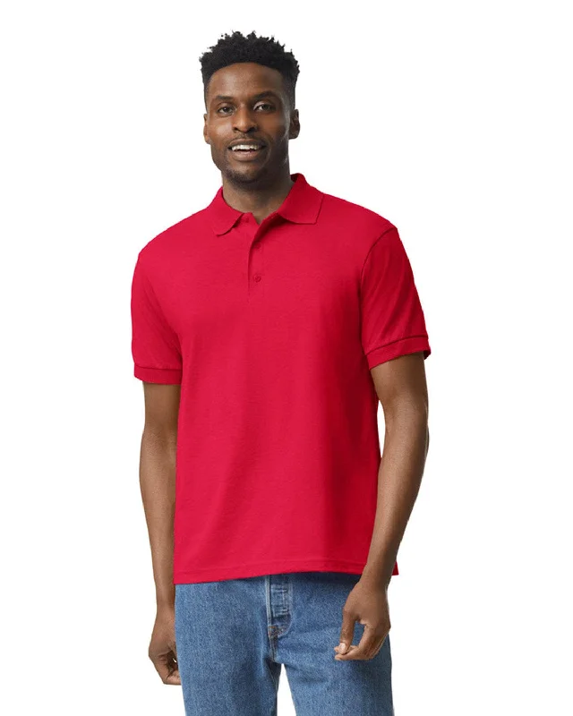Act Fast Gildan DryBlend 50/50 Jersey Knit Polo Shirt | Red