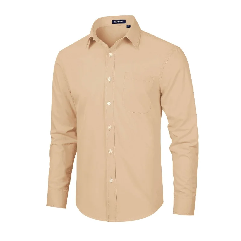 Buy Today Men's Dress Shirt with Pocket - CHAMPAGNE