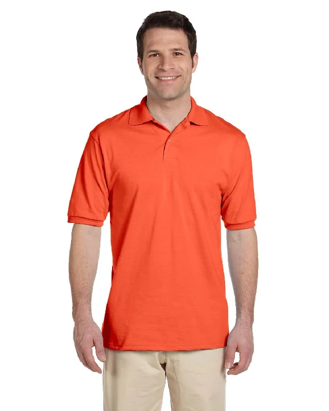 Weekend Special Jerzees 50/50 Jersey Knit Polo Shirt | Burnt Orange