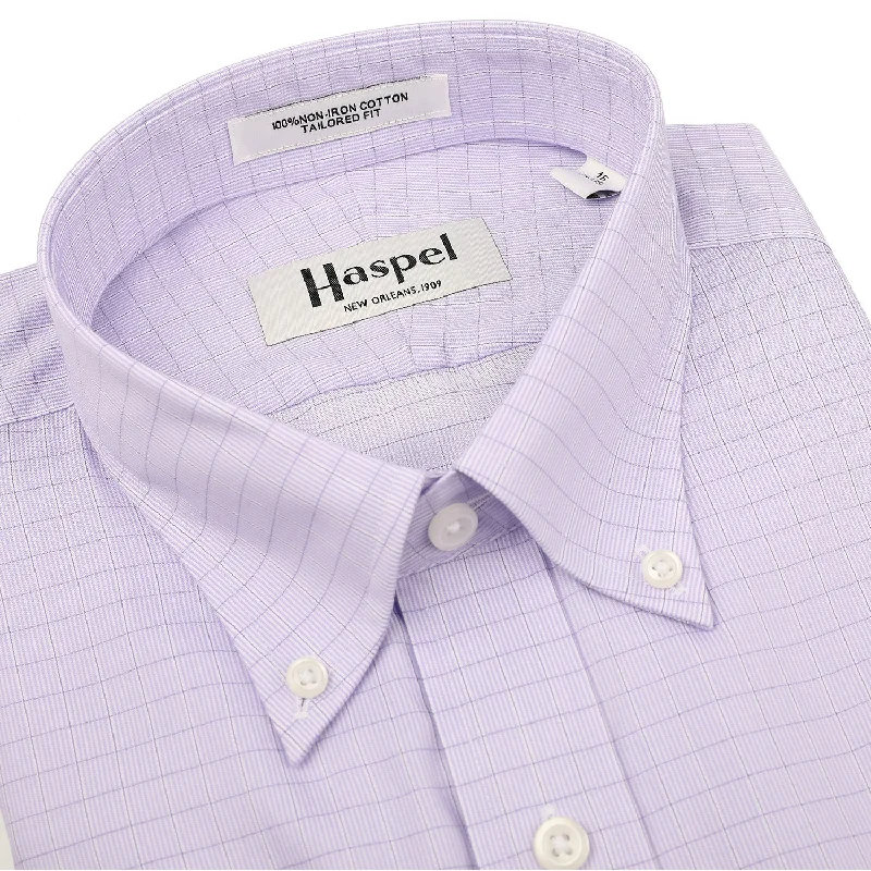 Crazy Deals Howard Lavender Grid Sport Shirt
