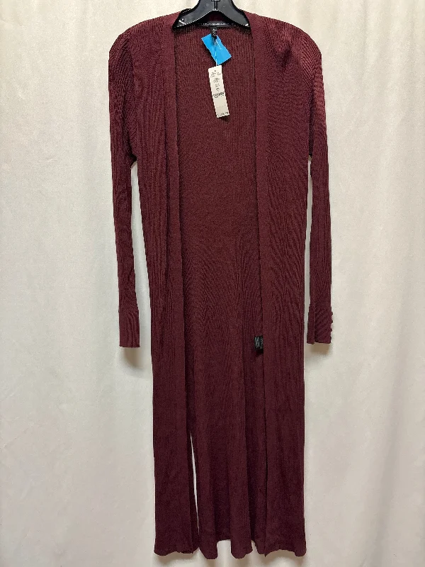 Weekend Specials to Snag Cardigan By White House Black Market In Maroon, Size: S