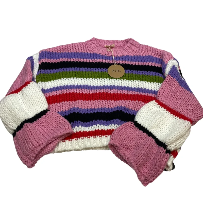 Weekend Specials to Indulge In Sweater By Bibi In Pink, Size: S
