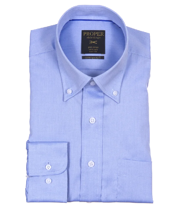Weekend Specials to Indulge In Non Iron Light Blue Button Down Shirt by Proper