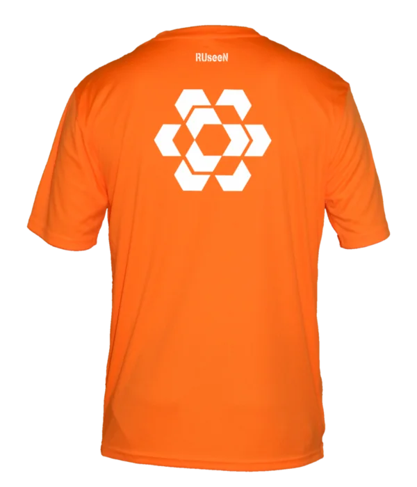 Final Clearance Men's Reflective Short Sleeve Shirt - Fractured Hexagon
