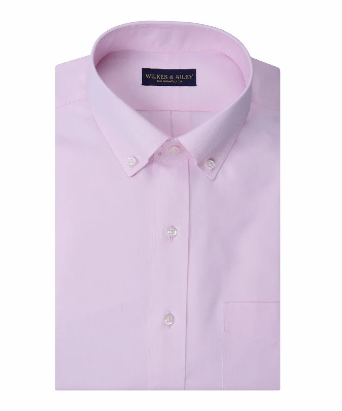 Early Access Classic Fit Pink Solid Button-Down Collar Supima® Cotton Non-Iron Pinpoint Oxford Dress Shirt Early Access Classic Fit Pink Solid Button-Down Collar Supima® Cotton Non-Iron Pinpoint Oxford Dress Shirt