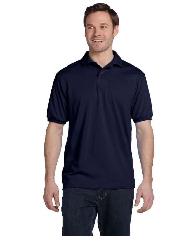 Limited Edition Hanes Jersey Knit Polo Shirt | Navy