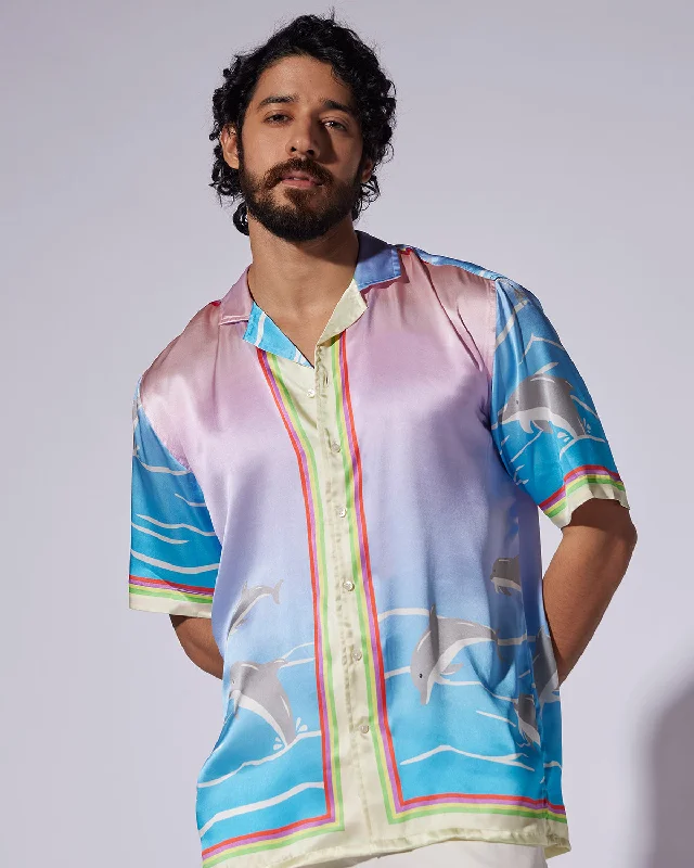 Weekend Bargains to Grab 100% Silk Shirt - Bahamas