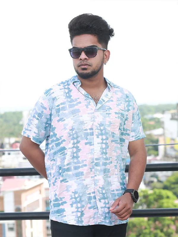Price Drop Men Regular Fit Rayon Printed Half Sleeve Casual Shirt - 349/-