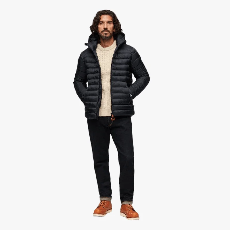 Grand Opening Sale Superdry Mens Hooded Fuji Sport Padded Hooded Jacket Eclipse Navy