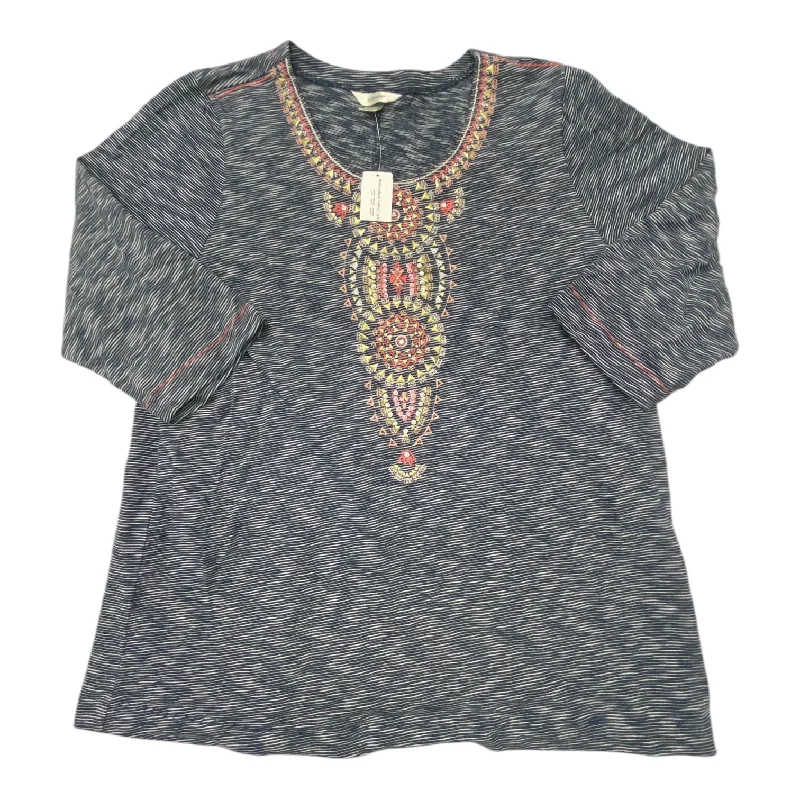 Big Deal Top 3/4 Sleeve By Cj Banks In Multi-colored, Size: 2x