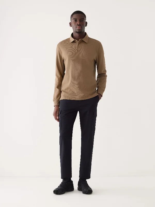 Weekend Deal The Long Sleeve Rugby Polo in Umber