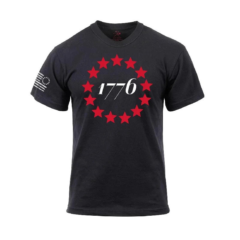 Super Discount 1776 T-Shirt - Black by Rothco
