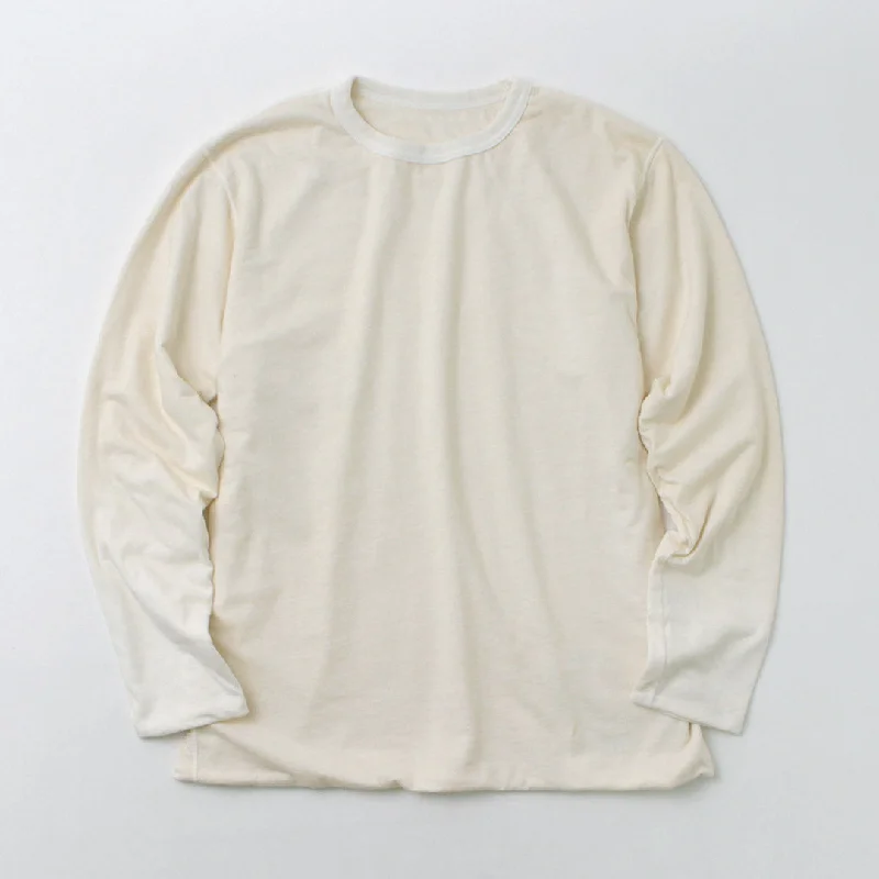 Can't Beat GOOD ON / Reversible Striped Long Sleeve Crew T-Shirt GOLT2407