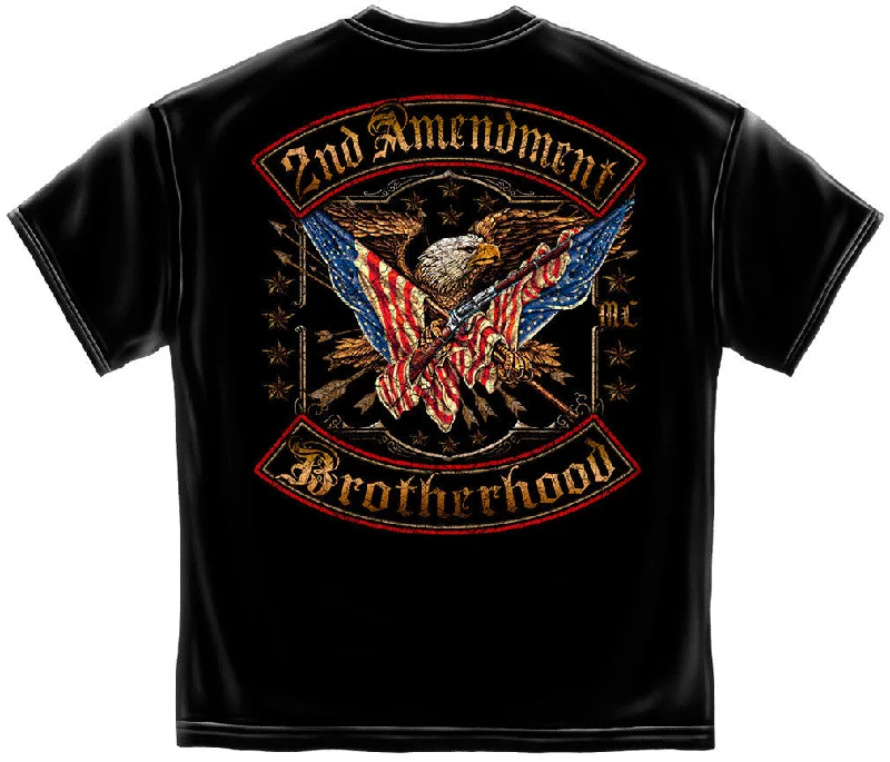 Weekend Offers That Shine 2nd Amendment Double Flag Foil T-Shirt #RN2245