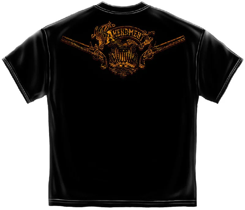 Weekend Deals to Brighten Your Day 2nd Amendment Gold Vintage T-Shirt #RN2258