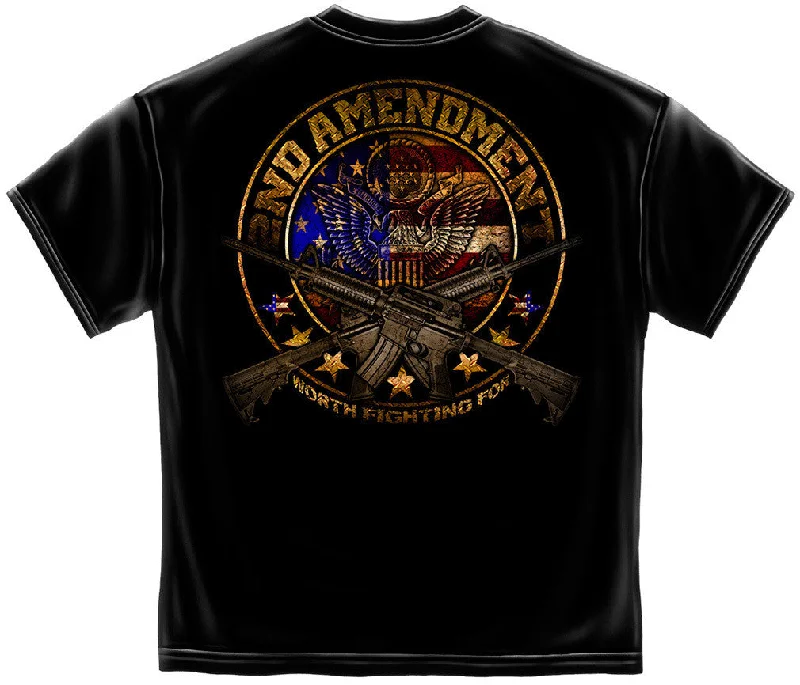 Weekend Savings Fiesta 2nd Amendment 'Worth Fighting For' T-Shirt #RN2257