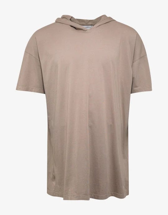 Sneak Peek Sale Faith Connexion Beige Oversize Hooded Tag T-Shirt