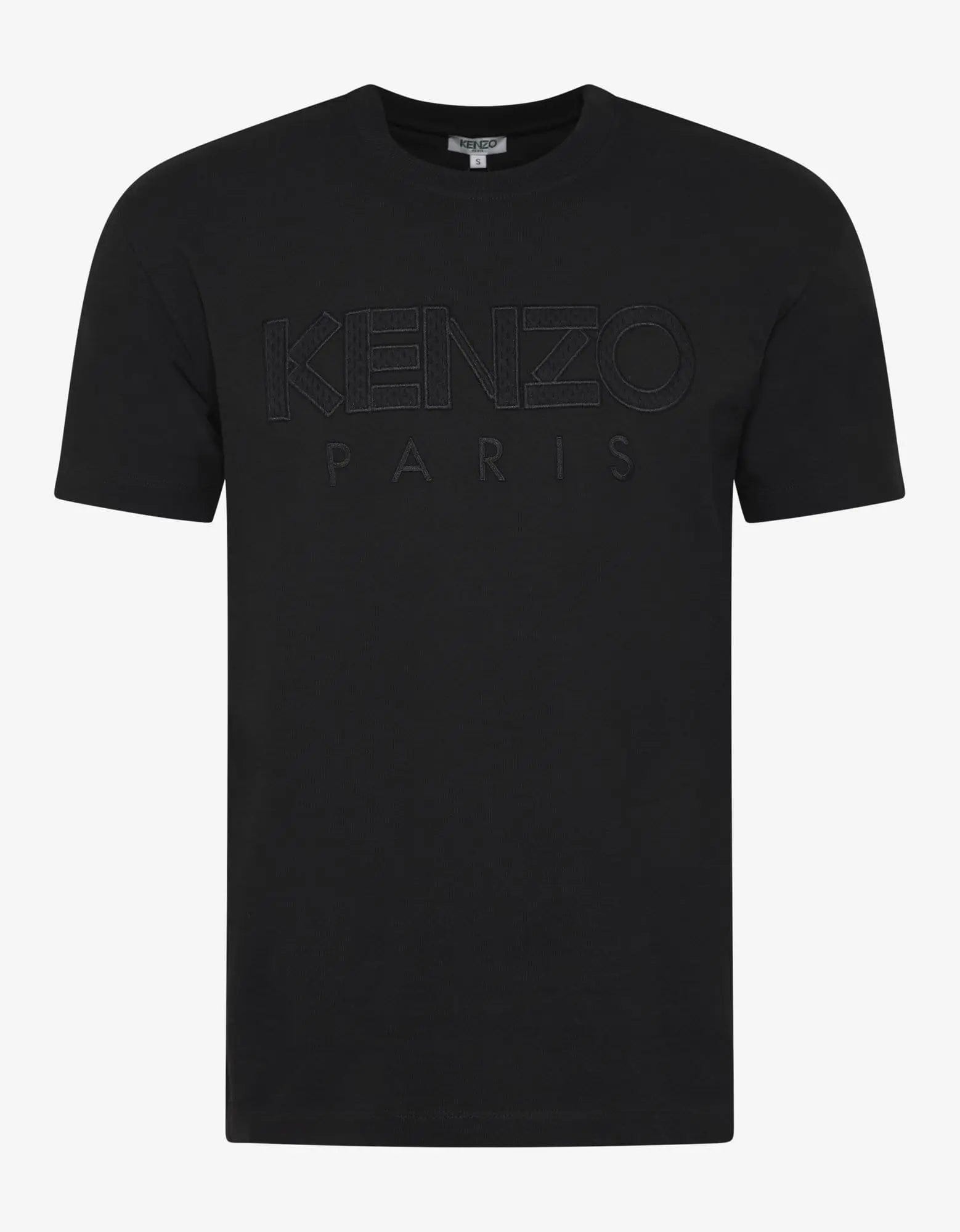 Weekend Deals That Sizzle Kenzo Black Logo Embroidery T-Shirt