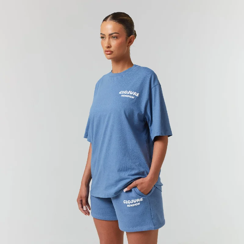 Extra Savings Bubble Print Twinset | Dusty Blue