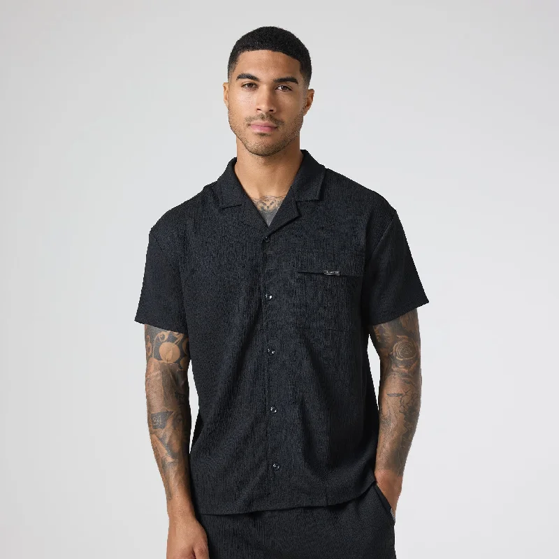 Grand Opening Sale Crinkle Shirt | Black