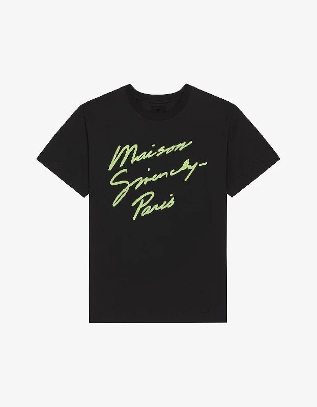 Daily Deals Givenchy Black Maison Givenchy Print T-Shirt