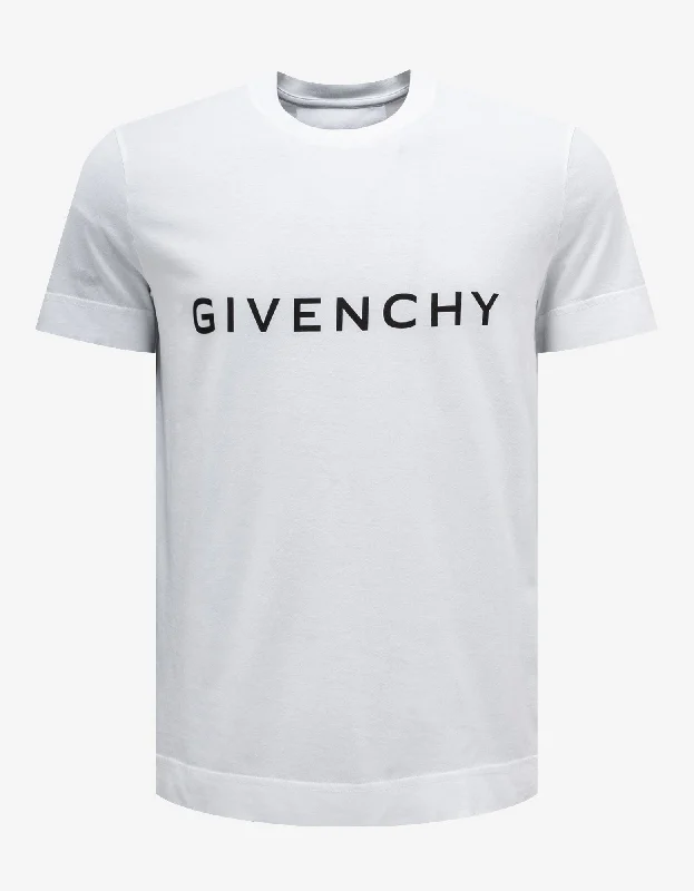 Price Meltdown Givenchy White Archetype Logo T-Shirt
