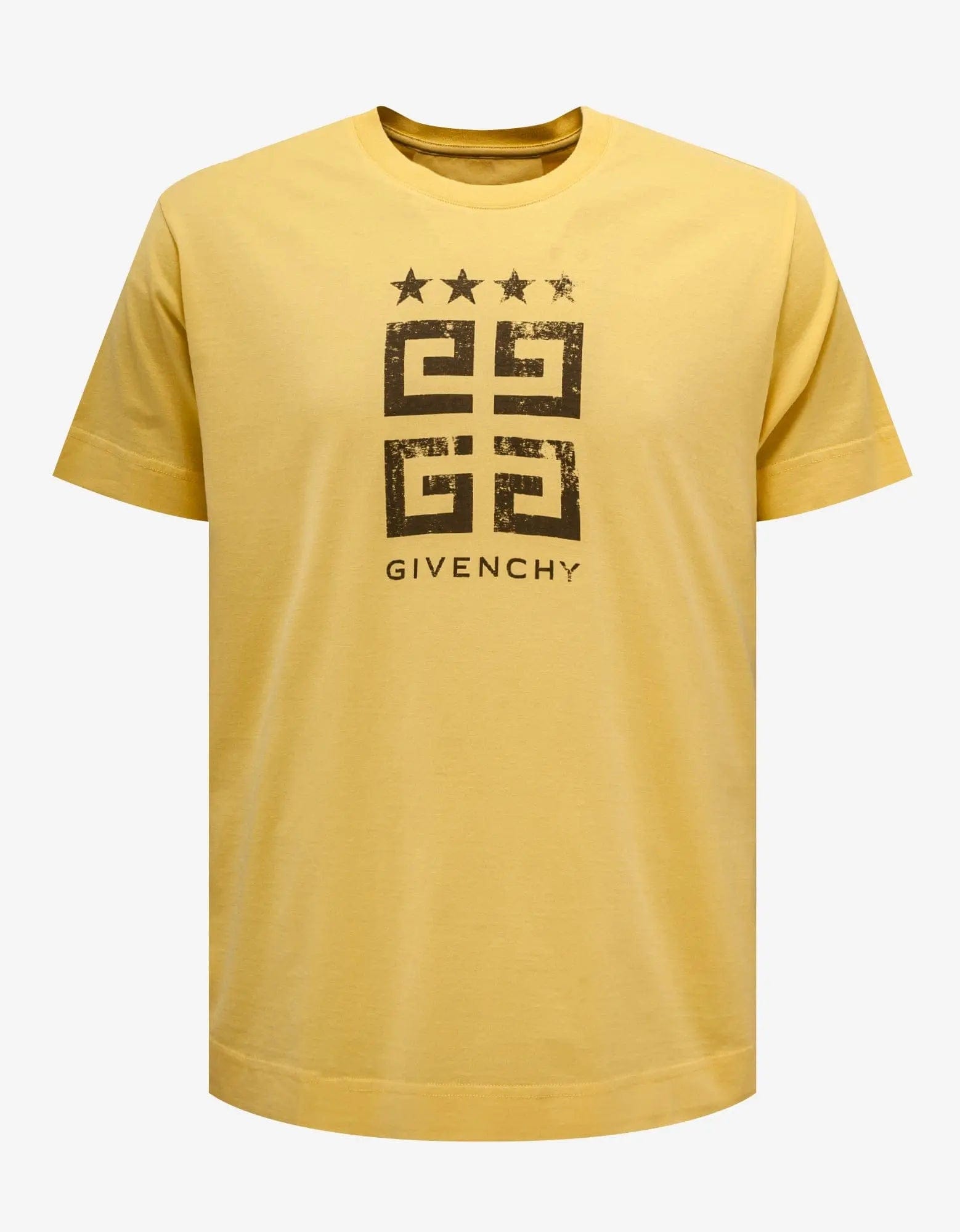 Deal Explosion Givenchy Yellow 4G Star T-Shirt
