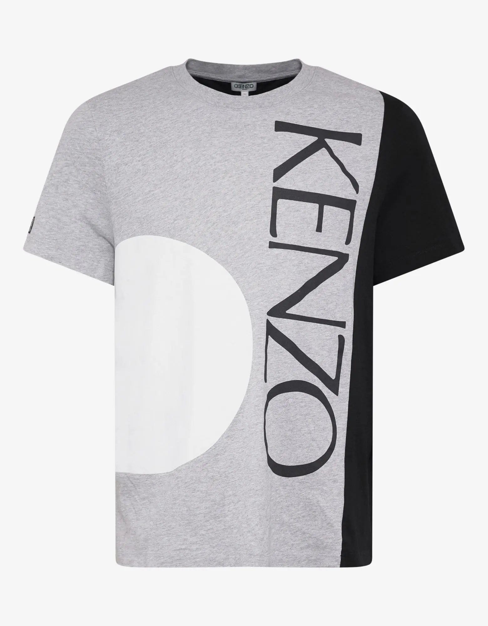 Big Discounts Kenzo Grey White Circle Print T-Shirt