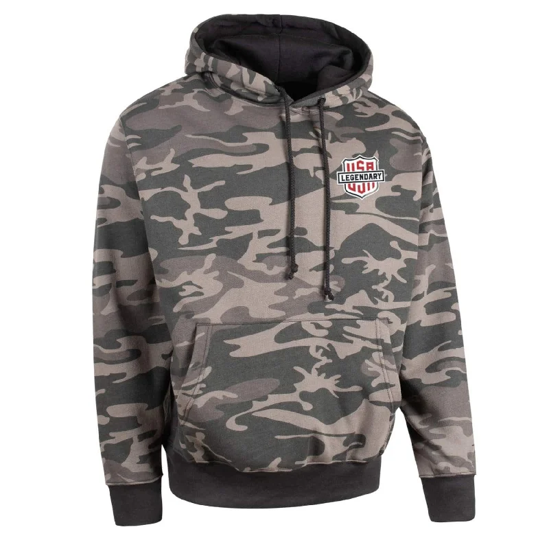Flash Deals Legendary 'Sniper' 8.3 Oz. Fleece Lined Camo Motorcycle Hoodie