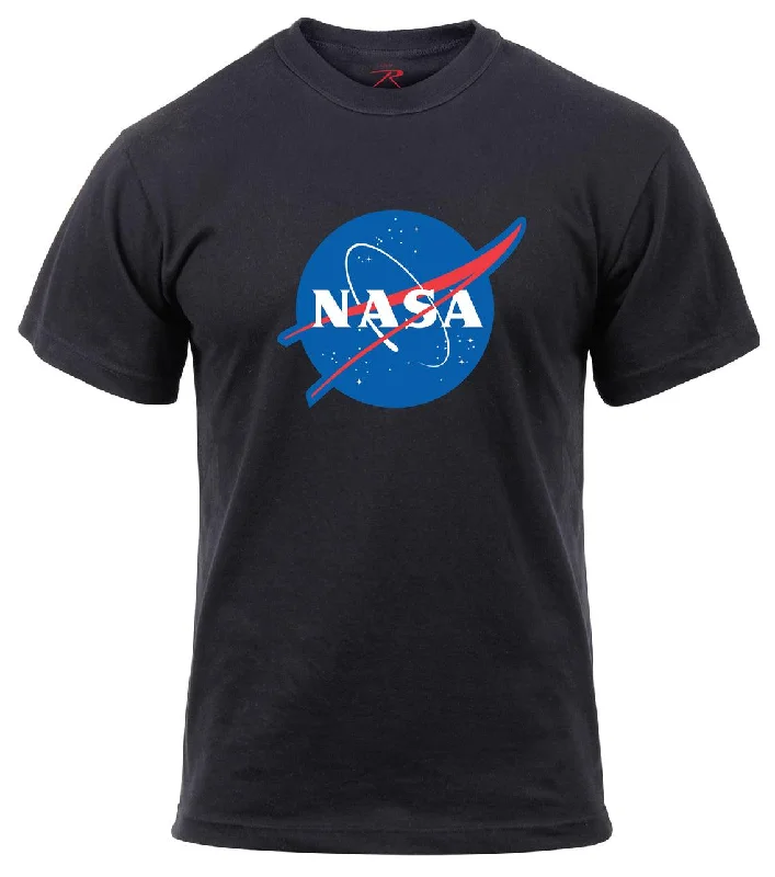 Bargain Alert Mens NASA Meatball Logo Black T-Shirt