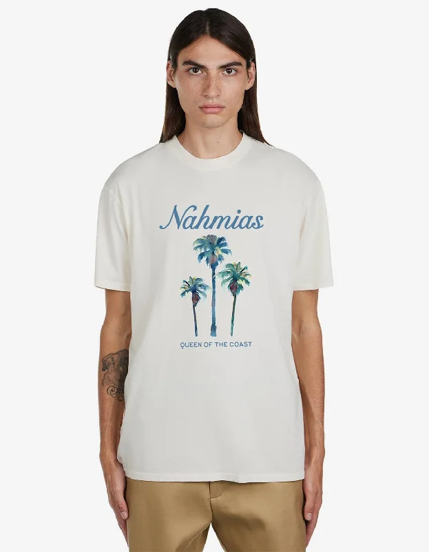 Special Savings Nahmias Palm Tree Coast Print T-Shirt
